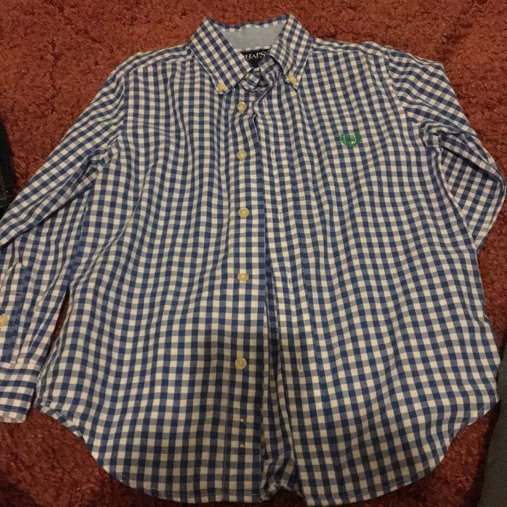 Boys Champs size 6 long sleeve button down